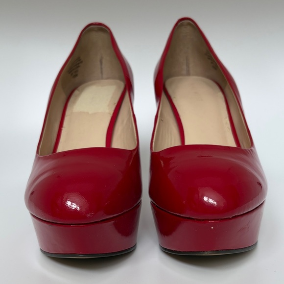 Nine West Red Platform Heels - Picture 3 of 10